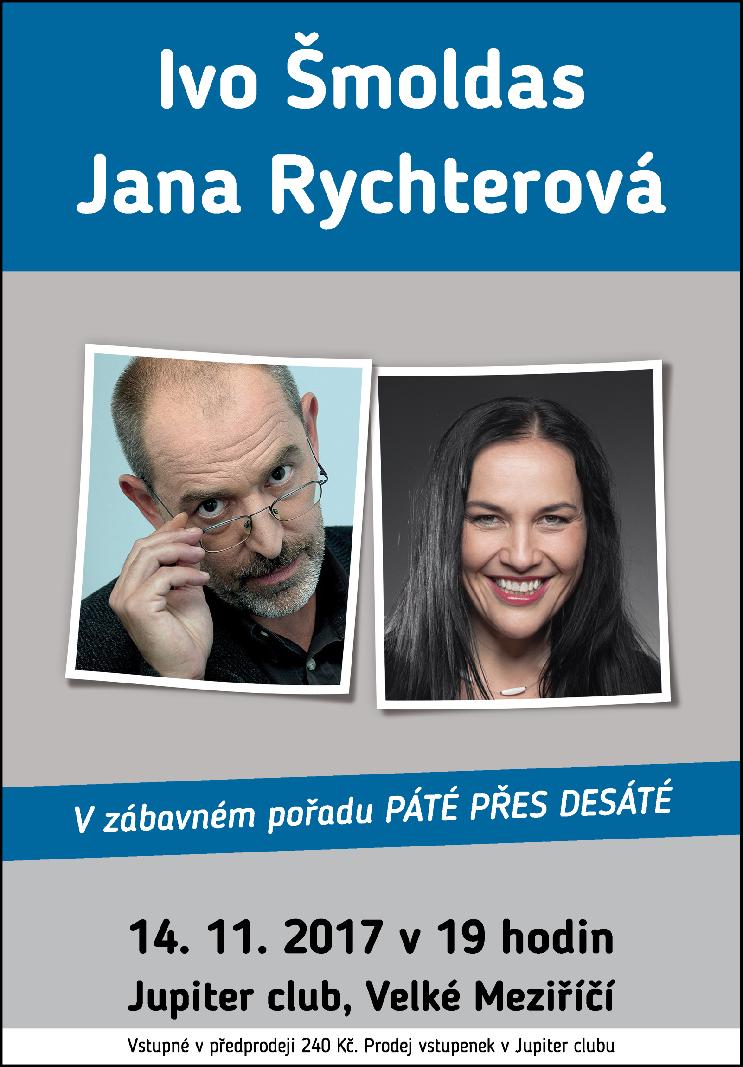 Soutěžte s NovinyVM o volné vstupenky na představení Páté přes desáté Ivo Šmoldase a Jany Rychterové