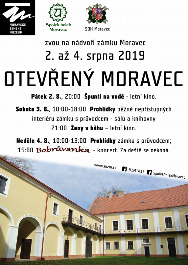 Historický zámek Moravec, jinak depozitář MZM, se na jeden víkend otevře veřejnosti