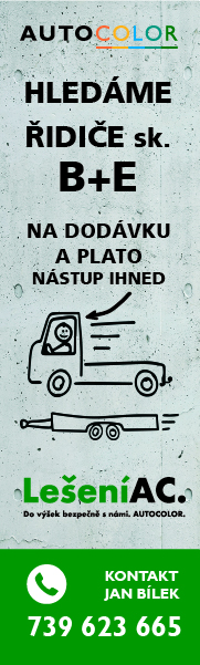 AUTOCOLOR: Přijmeme řidiče dodávky