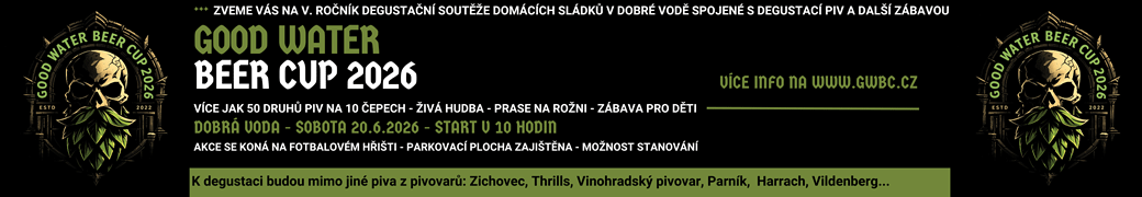 Good water beer cup 2026 - Dobrá Voda