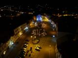 Před půlnocí na Štědrý večer byla možnost rozhlédnout se na celé město z kostelní věže.