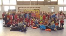 Dnes se v hale u Světlé konaly další turnaje v miniházené základních škol.