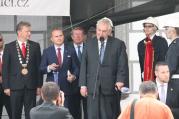 Prezident Zeman navštívil Velké Meziříčí.