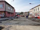 Takto v pátek vypadá ulice Třebíčská kudy už v pondělí pojede veškerá doprava přes město.