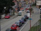 Od sobotního rána řídí provoz na křižovatce Třebíčská Hornoměstská semafory. Už teď se ukazuje, že doprava nebude plynulá a budou se tvořit dlouhé kolony ze všech tři stran.