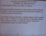 Na zastupitelstvu se probírá téma stavby bytovky na Čechově ulici. Zástupce vlastníků kotelny Martin Chalupa řekl, že již stavět bytový dům nechce. Zastupitelé navrhli toto usnesení.