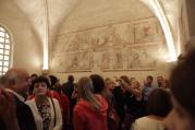 Probhělo slavnostní otevření rytířského sálu se zrestaurovanými freskami na zámku.