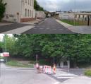 Na ulici Pod Strání už jsou namalovány přechody i místa k přecházení u nových chodníků.