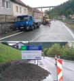Stavební firma se hned první den pustila do opravy opěrné zdi na Vrchovecké naplno.