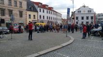 Na náměstí se právě teď koná protest Milionu chvilek pro demokracii.