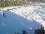 Na Fajtově kopci dnes byly parádní podmínky pro lyžovačku.