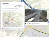 Na dálnici D1 na 144 km a čerpací stanice MOL se opravují svodidla po nehodě kamionu z minulého týdne.