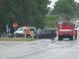 V neděli dopoledne se u výjezdu z dálnice exit 141 střetla dvě osobní auta. Při nehodě zasahovali hasiči. 