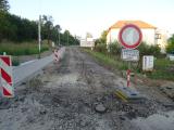 Druhá etapa opravy ulice Nad Gymnáziem (u garáží) začala o pár dní dřív. 