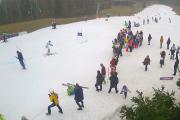 Na Fajtově kopci dnes probíhá lyžařský a snowboardový přebor škol kraje Vysočina.