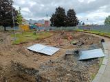 Archeologové bádají na bývalém Šebestiánském náměstíčku (výjezd z náměstí Velké Meziříčí).