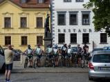 Cyklosoutěž Na kole Vysočinou odstarovala druhou etapu v sobotu ráno z Velkého Meziříčí do Velké Bíteše.