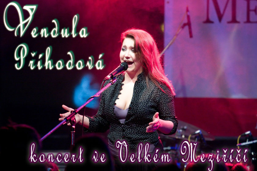Vendula Příhodová ve čtvrtek večer zazpívala svým fanouškům na náměstí ve Velkém Meziříčí.