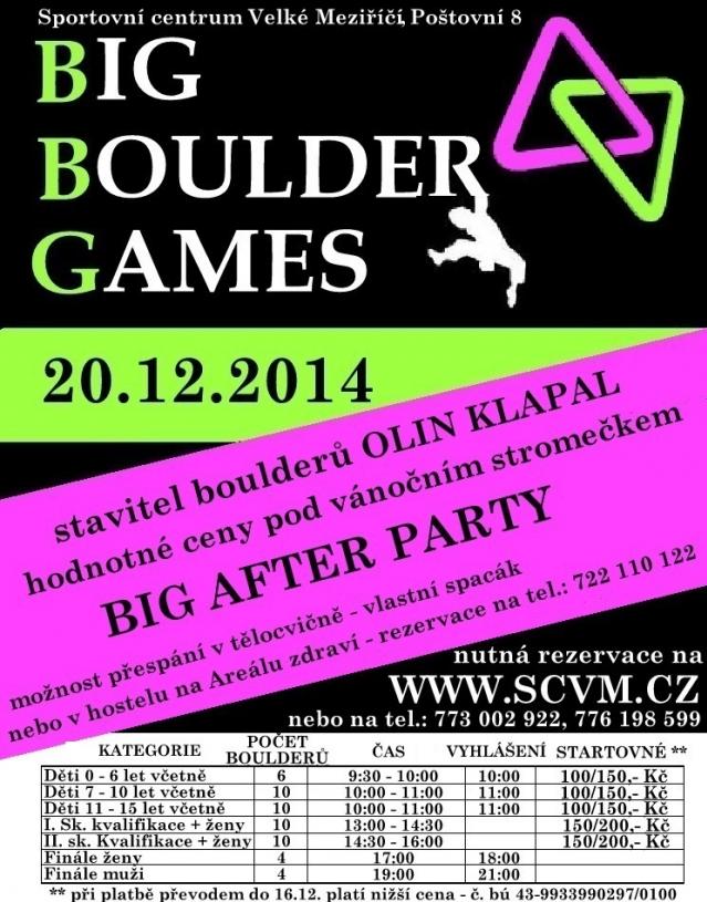 Sportovní centrum VM pořádá Boulder games