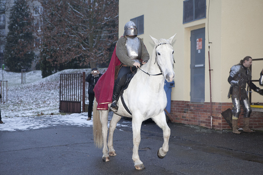 Svatý Martin přijel na bílém koni do mateřské školy