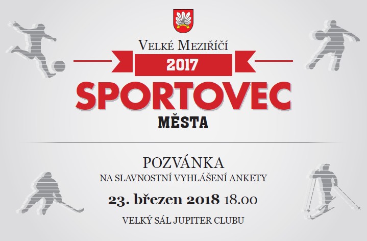 Sportovec města Velké Meziříčí za rok 2017 - NOMINACE
