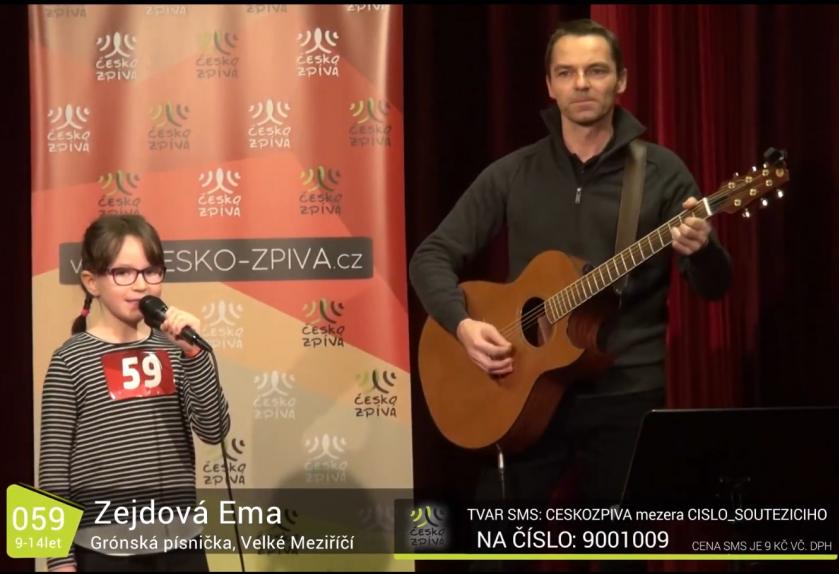 V soutěži Česko zpívá 2018 je Ema Zejdová z Velkého Meziříčí. Podpořte ji SMSkou