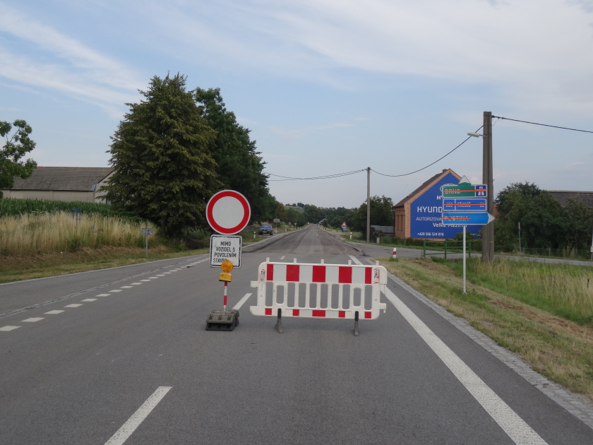 Silnice do Měřína je od pondělí uzavřena