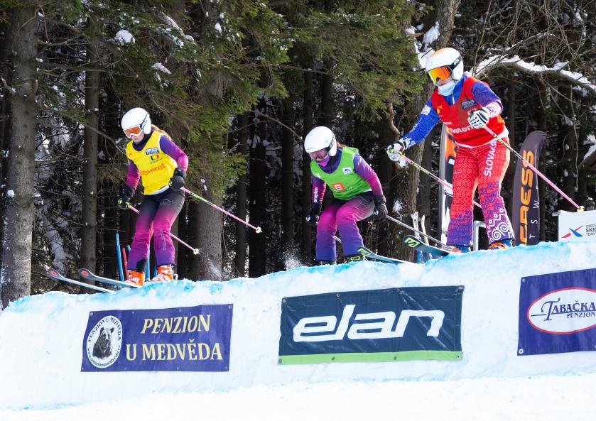 Mladí závodníci ze Ski klubu vyrazili na Skicross Soláň