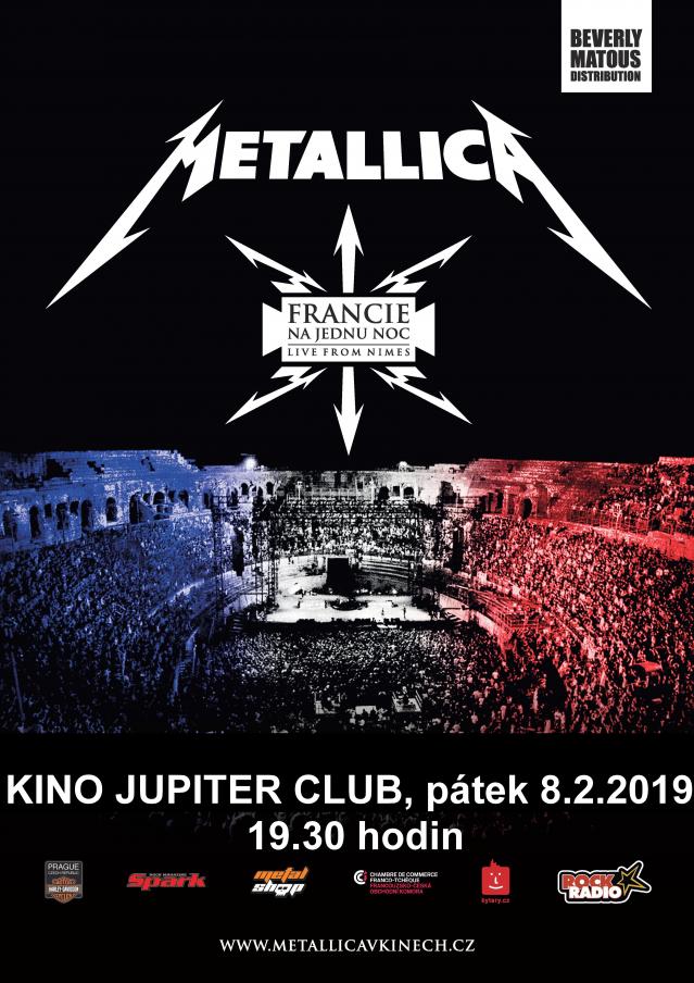 Jedinečný koncert Metallica ve Francii uvidíte tento pátek v našem kině