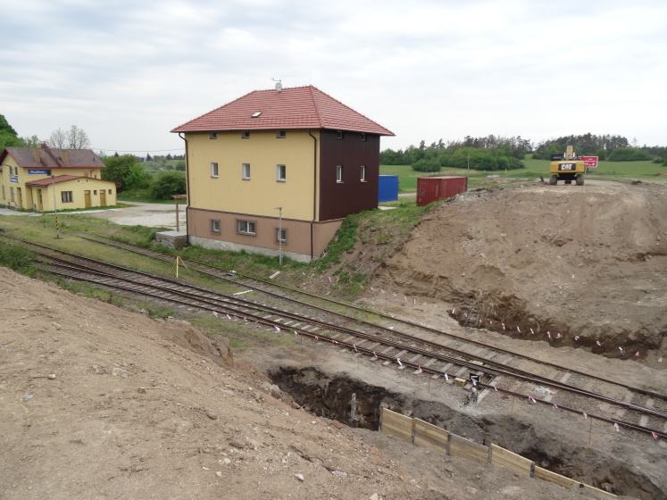 Aktuální stav stavby Oslavička - Rudíkov