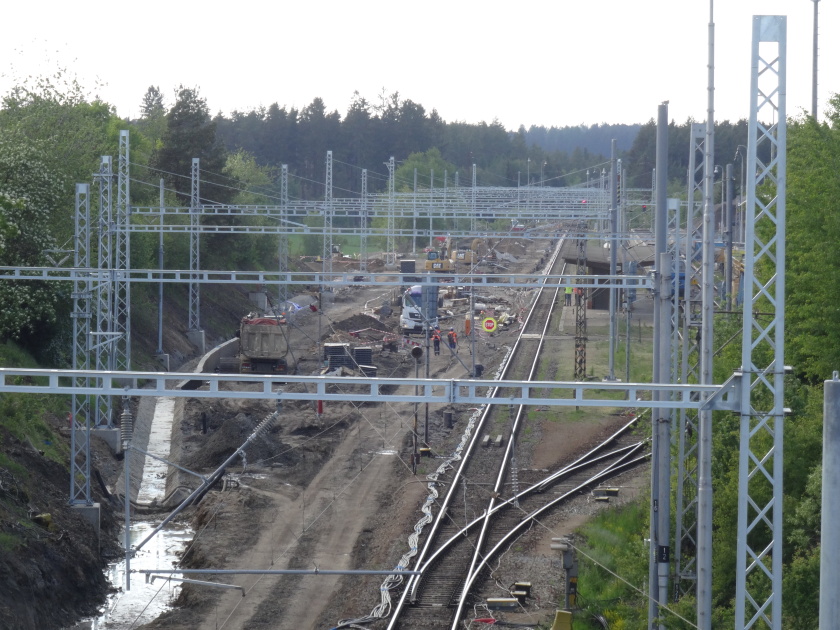 FOTO: Rekonstrukce trati Sklené n. Oslavou - Křižanov