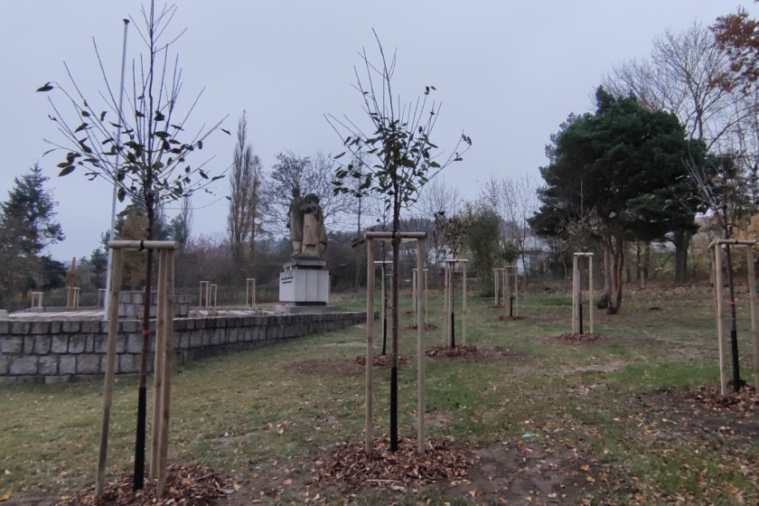 Výsadba stromů a skalniček završila rekonstrukci pietního místa na hřbitově