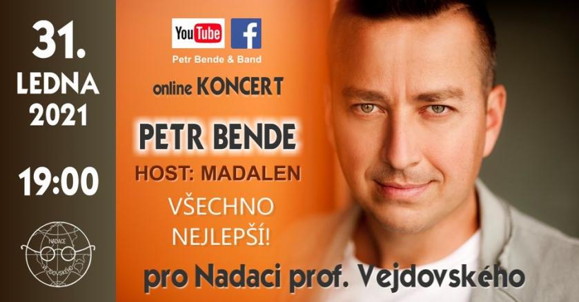Pozvánka na online koncert PETR BENDE