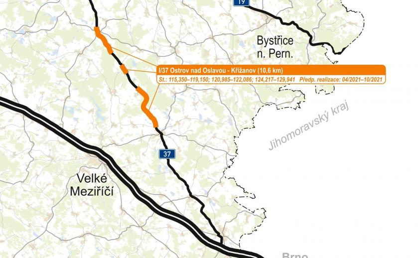 ŘSD začne v dubnu s opravami silnic, u nás nejblíže u Křižanova za téměř 100 milionů