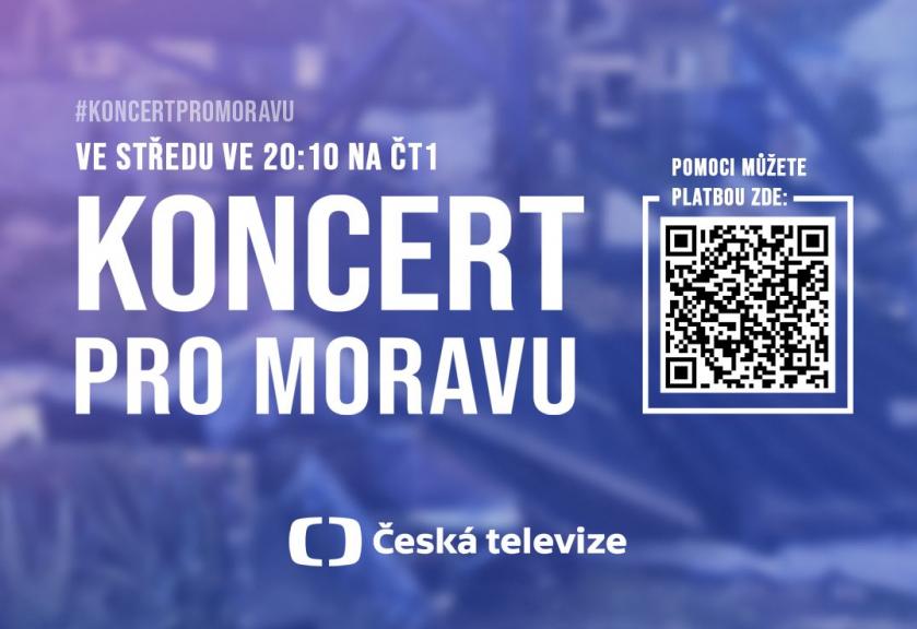 Koncert pro Moravu již dnes večer na ČT1