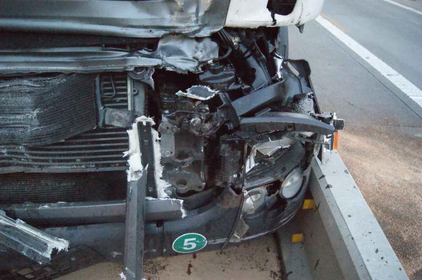 Ranní nehoda na dálnici u Měřína způsobila 10 km kolonu až do VM