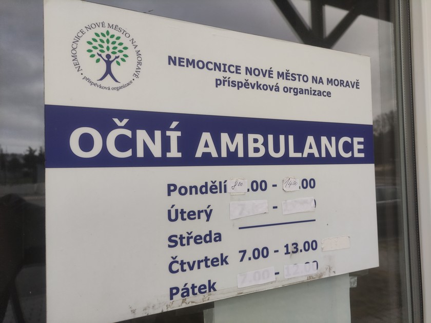 Oční ambulance Kablovka omezila od nového roku ordinační dobu