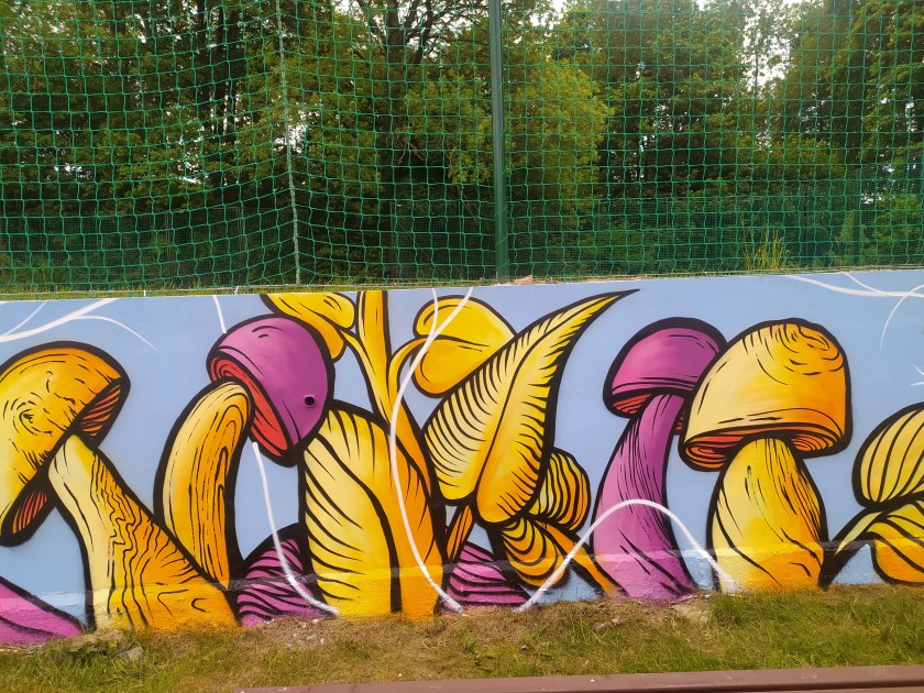 Chaos Company a Dosy Doss realizovali streetartovou malbu na zdi v Černé
