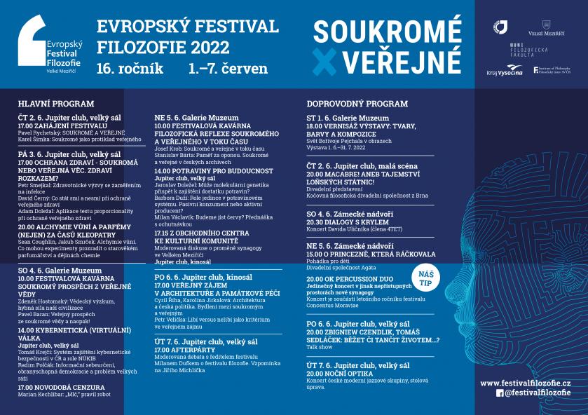 Evropský festival filozofie začíná 