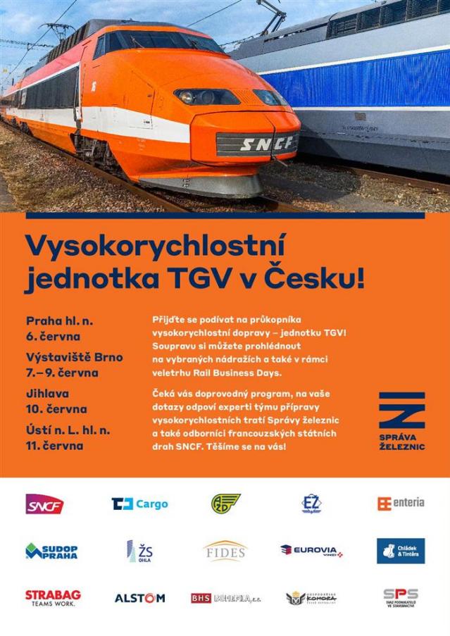 Správa železnic: Příjezd TGV do Česka bude spojen s řadou doprovodných akcí