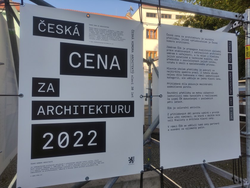 Výstava nominovaných děl na Českou cenu za architekturu již tradičně začala ve Velkém Meziříčí