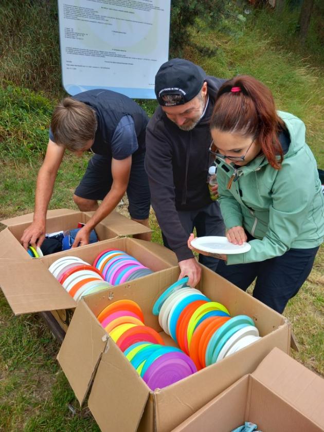 Ve sportovním areálu Kunšovec se konal turnaj v discgolfu