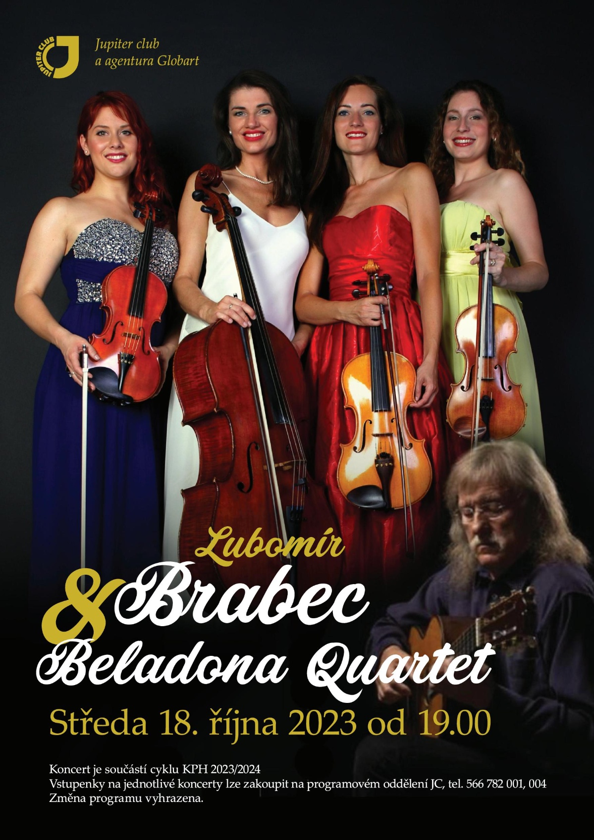 Již příští středu na Beladona Quartet s Lubomírem Brabcem