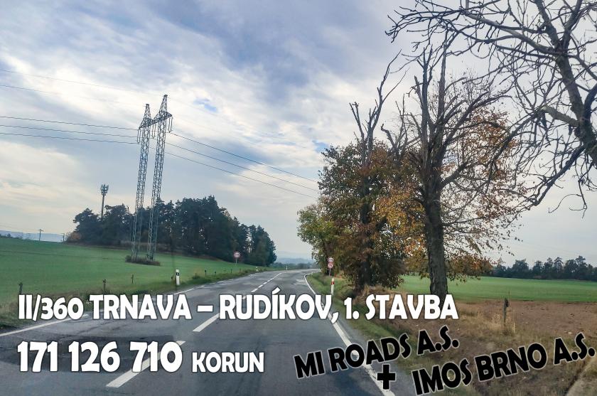 Kraj opraví 2,5 km silnice mezi Rudíkovem a Trnavou.