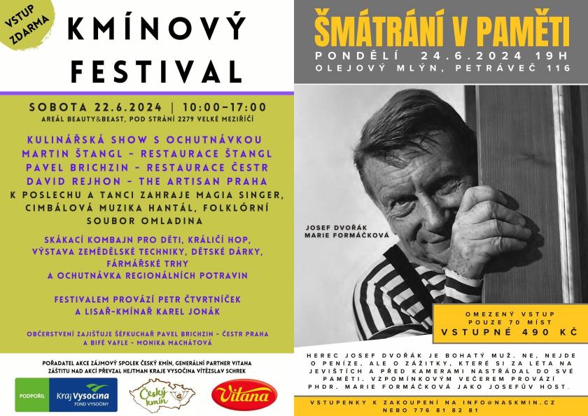 Olejový mlýn Petráveč zve na Kmínový festival a talkshow s Josefem Dvořákem