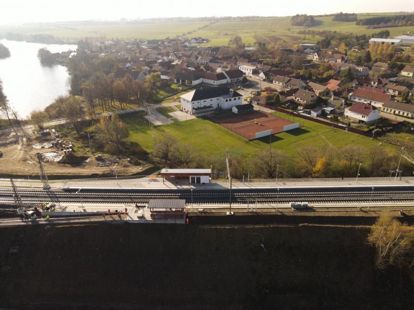 Nová stanice Vlkov - Osová. foto: Správa železnic.