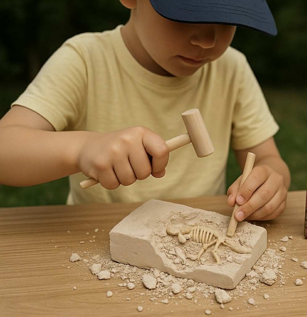 Děti si zkusí práci archeologů.